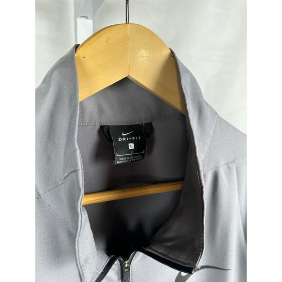 Nike Dri-Fit Long Sleeve Full Zip Jacket Windbreaker Men's Size Large Gr… - Picture 5 of 7